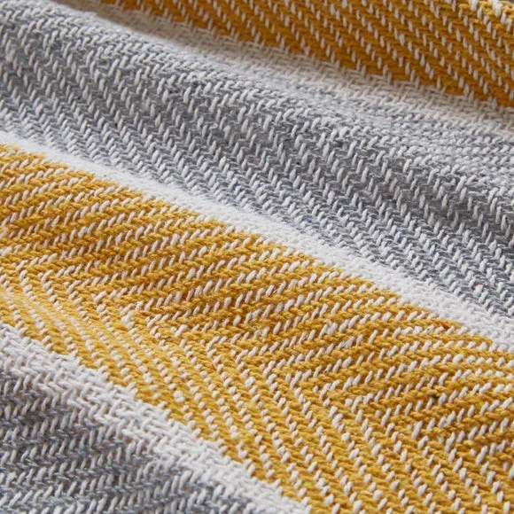 Herringbone Stripe Throw Blanket, 130x180cm 4