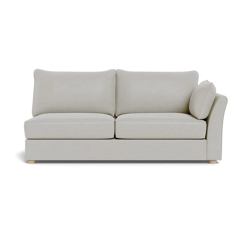 Heal's Tailor Large Right Hand Facing Corner Unit Capelo Linen-Cotton Sea Salt Natural Feet 1