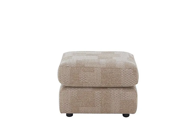 Avon Fabric Footstool - Faro Sand