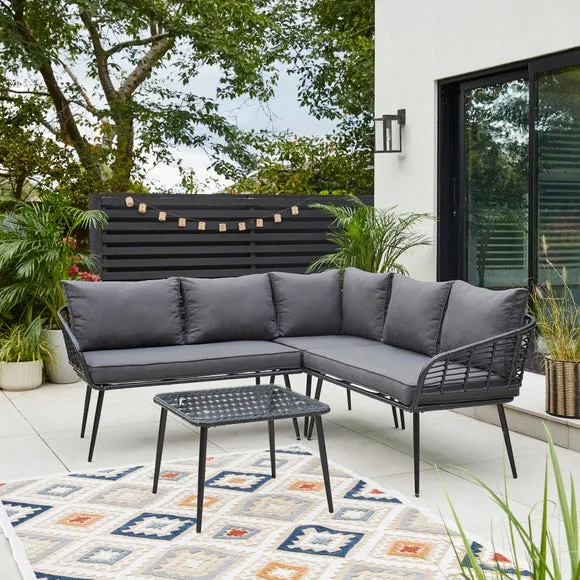 Singapore 5 Seater Corner Garden Sofa Set 2