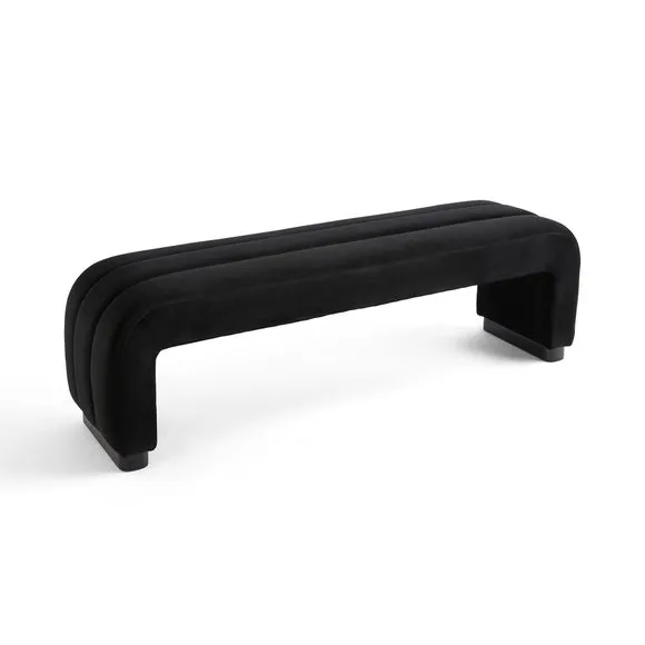 Lucilla 3 Seater Dining Bench, Velvet 6