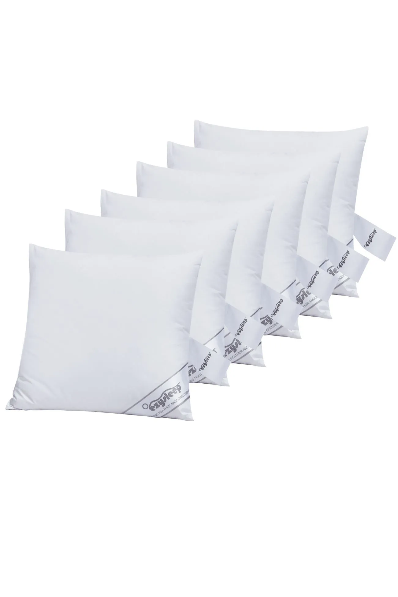 Ezysleep X2 Goose Feather & Down Cushion Inner Pads in White 2