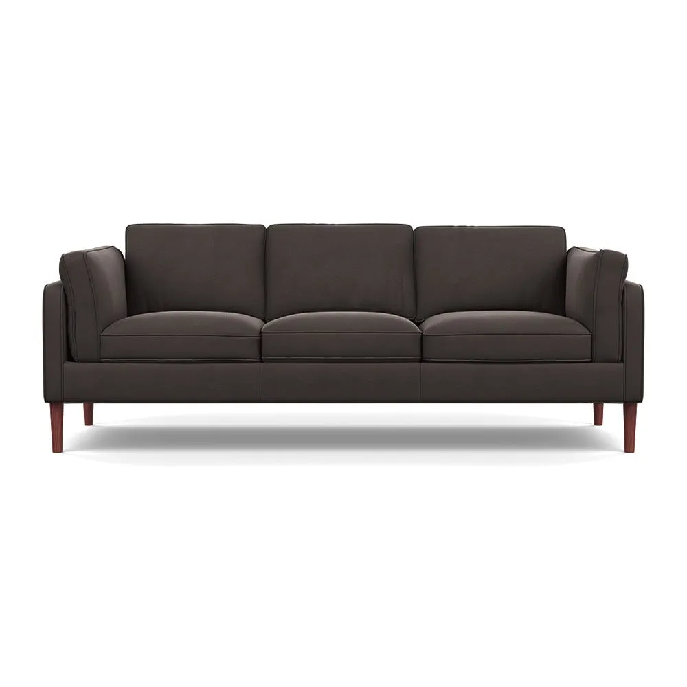 Heal's Sonno 4 Seater Nobilis Velvet Sable Walnut Feet 1