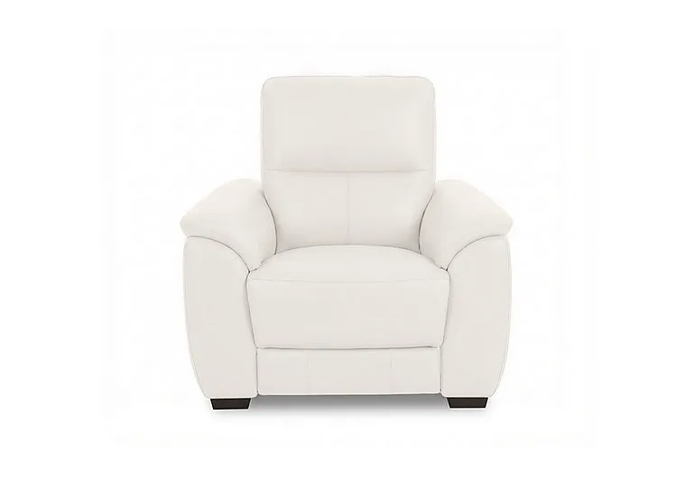 Saffron Leather Chair - BV Star White