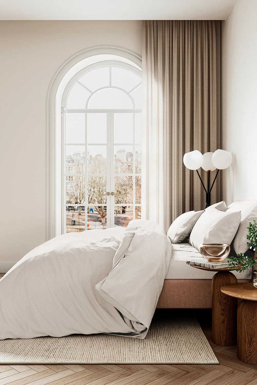 1951 'Luxury 400 Thread Count' Cotton Sateen Standard Pillowcase Pair in Off-White 3