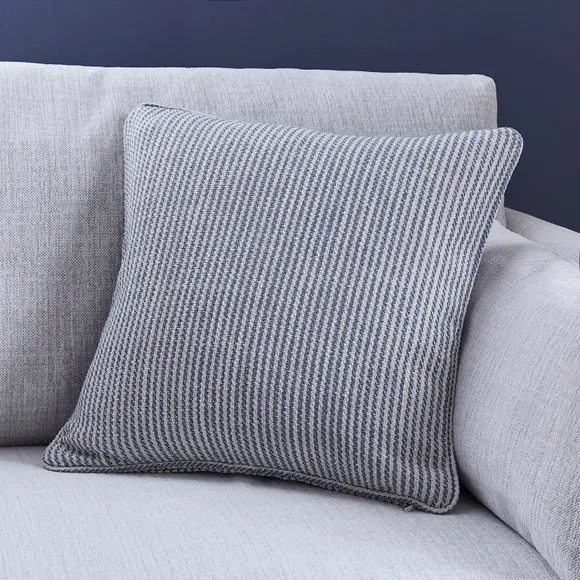 Walker Tonal Stripe Eyelet Curtains 5
