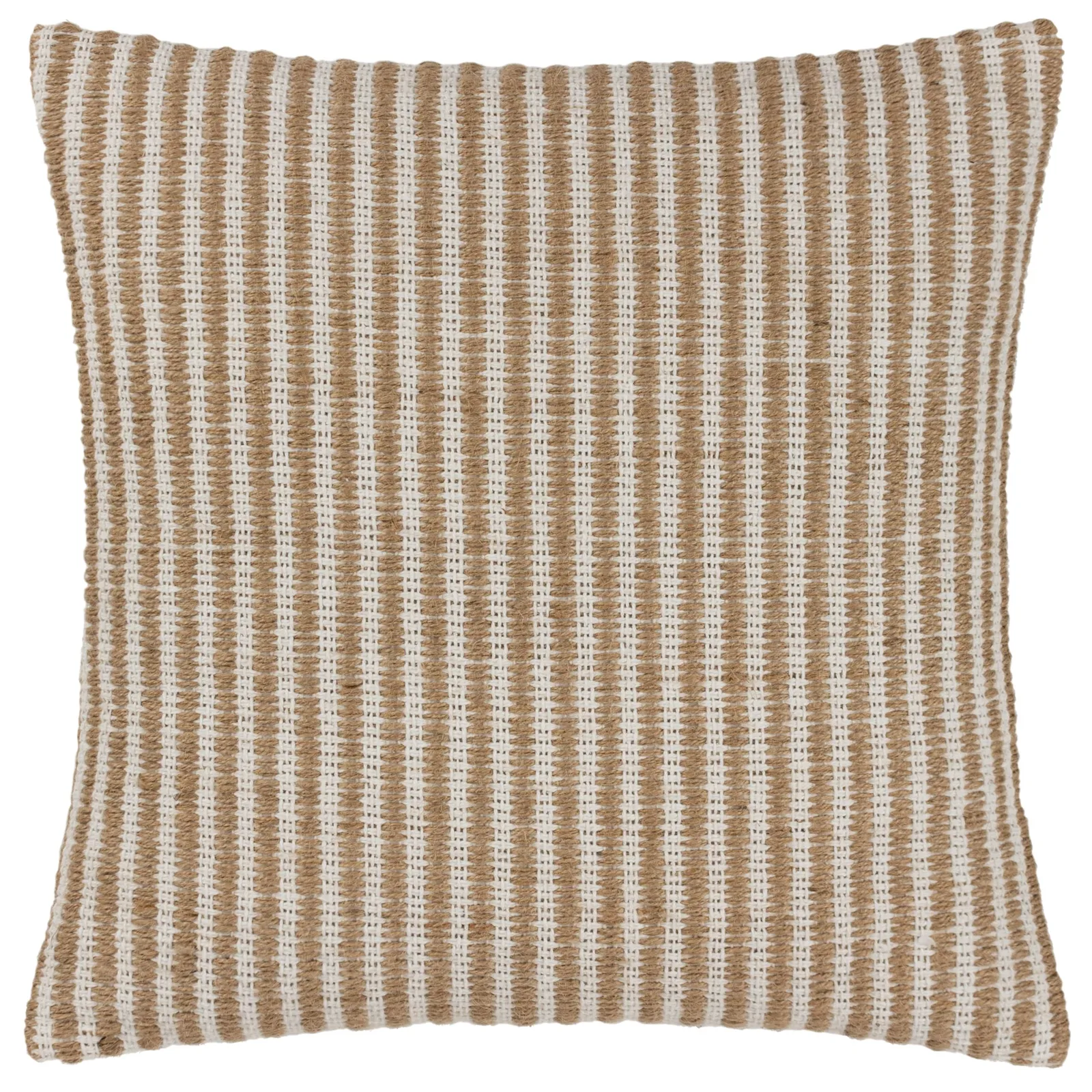 Yard Organik Stripe Jute Woven Cushion in Natural 2