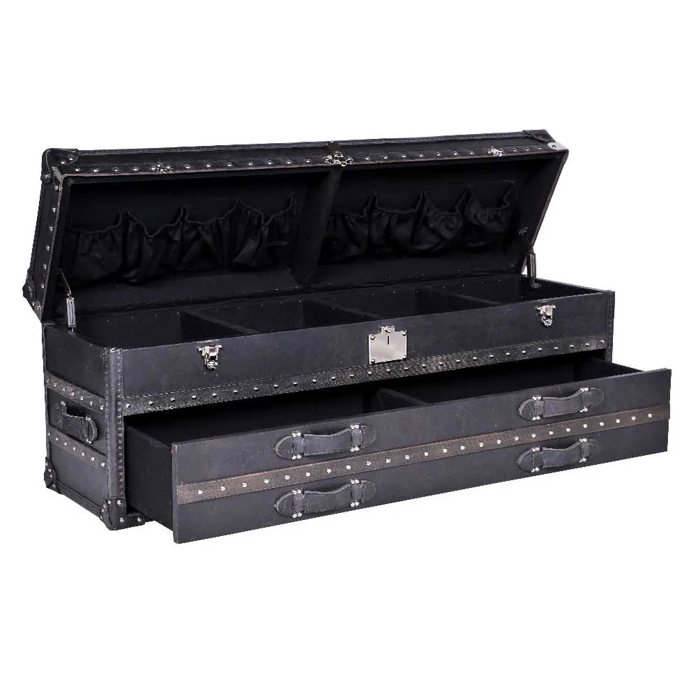 Timothy Oulton Harrow Trunk, Black Fabric | Barker & Stonehouse 3