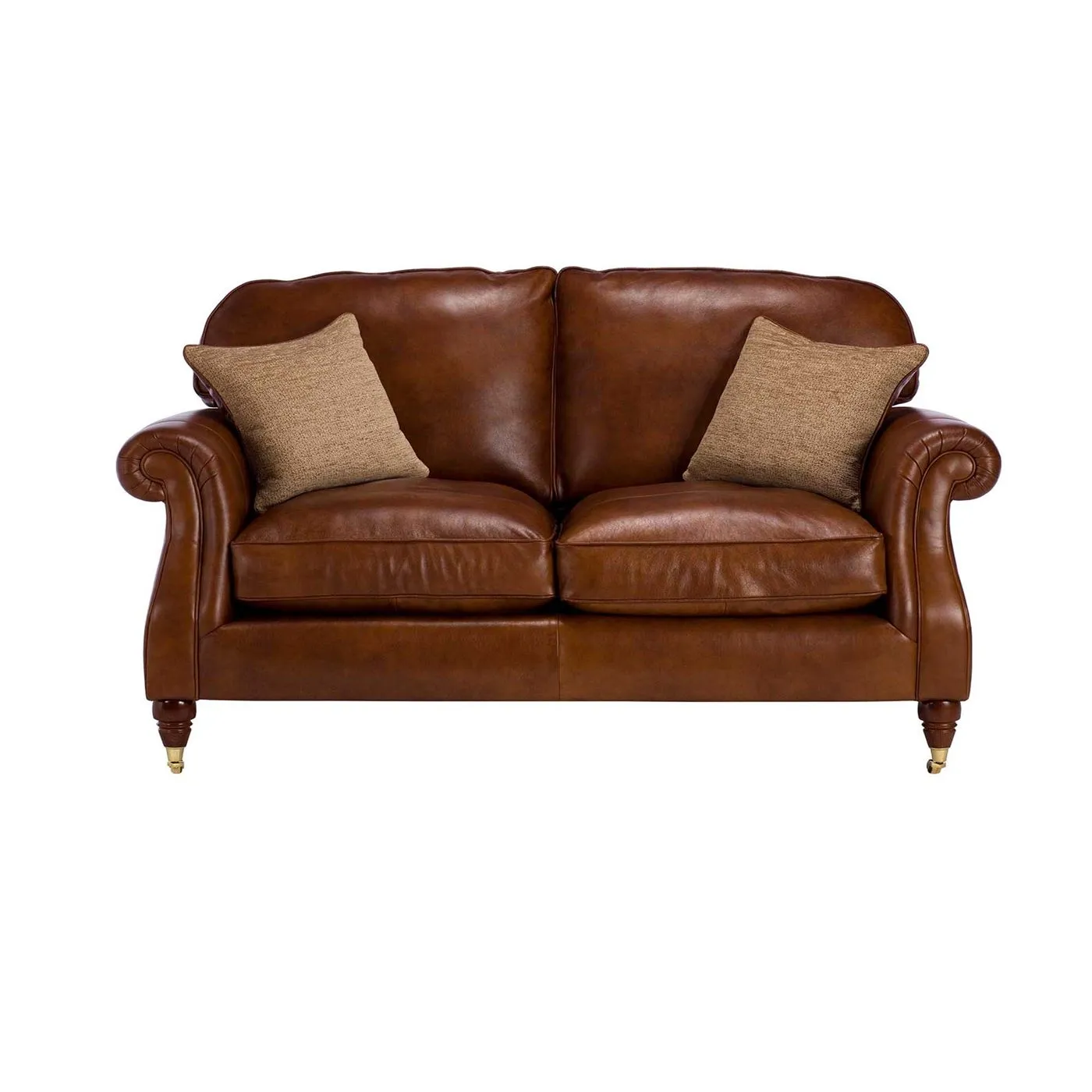 Parker Knoll Meredith Leather Large 2 Seater Sofa, London Saddle