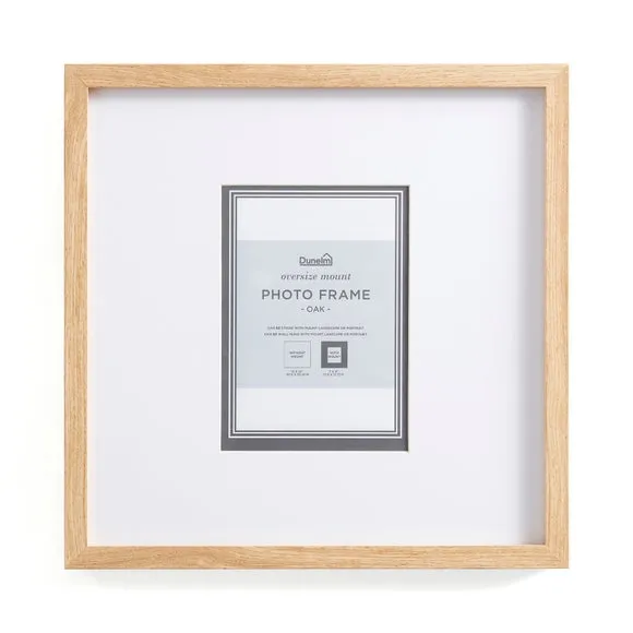 Oversized Mount Square Light Wood Photo Frame 4