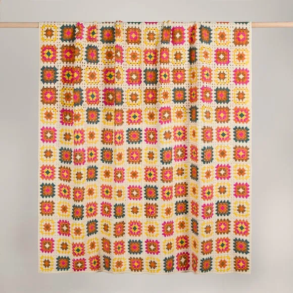 Vintage Emporium Crochet Throw Blanket 130cm x 180cm 3