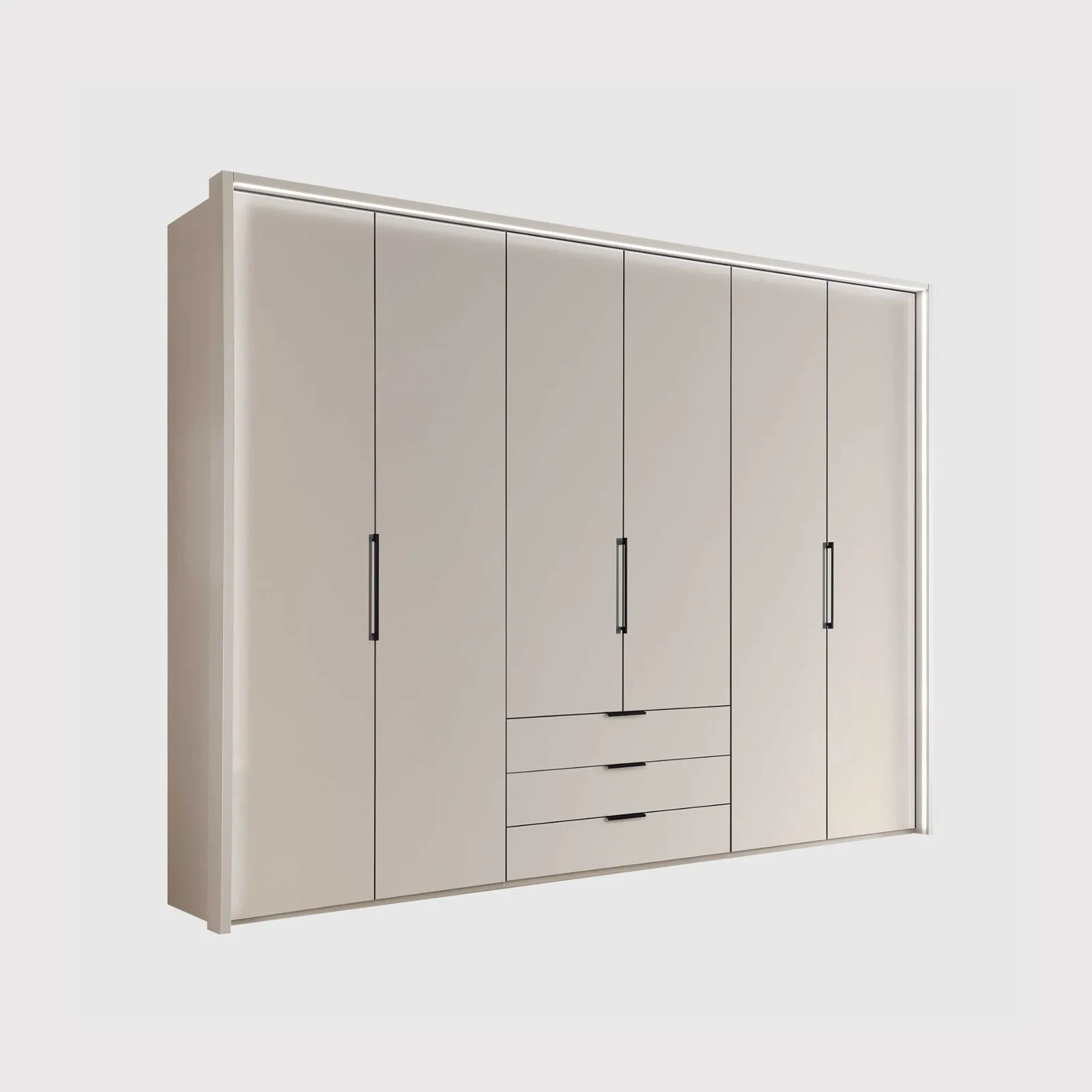 Templin 2000 6 Colour Door Com Wardrobe, Neutral | Barker & Stonehouse
