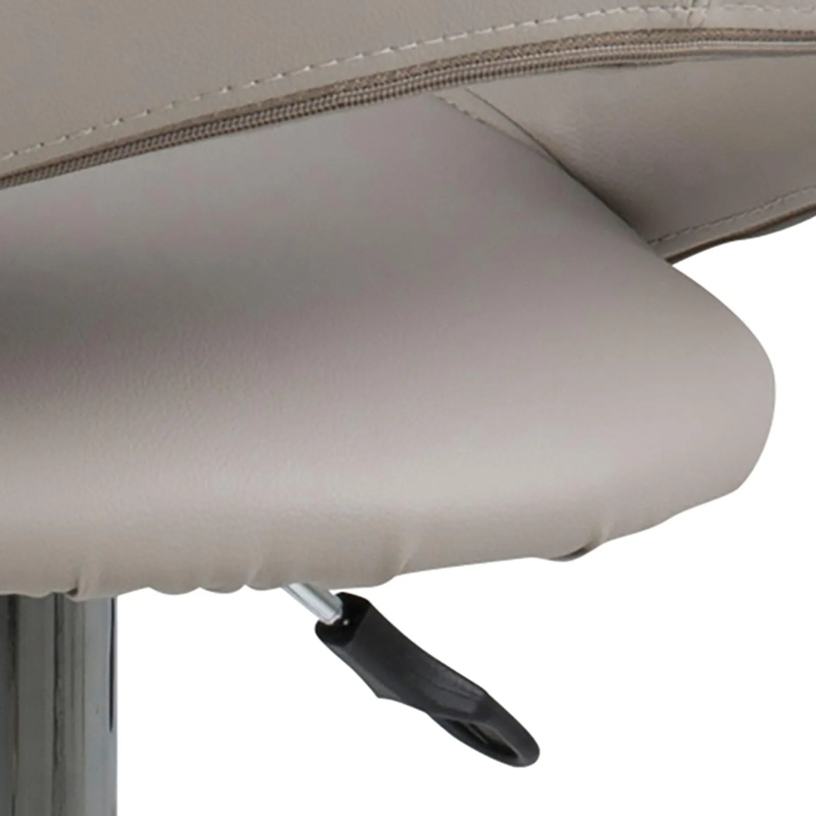 Furniture To Go Plump Light Grey Swivel Bar Stool with Open Back 6