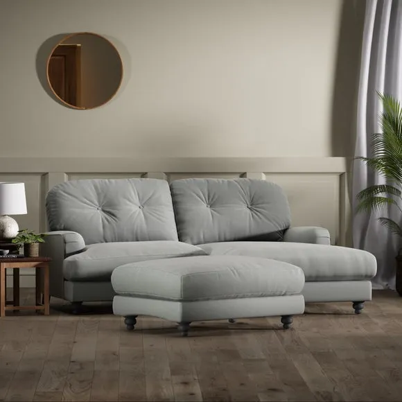 Martha Vintage Velvet Footstool 2
