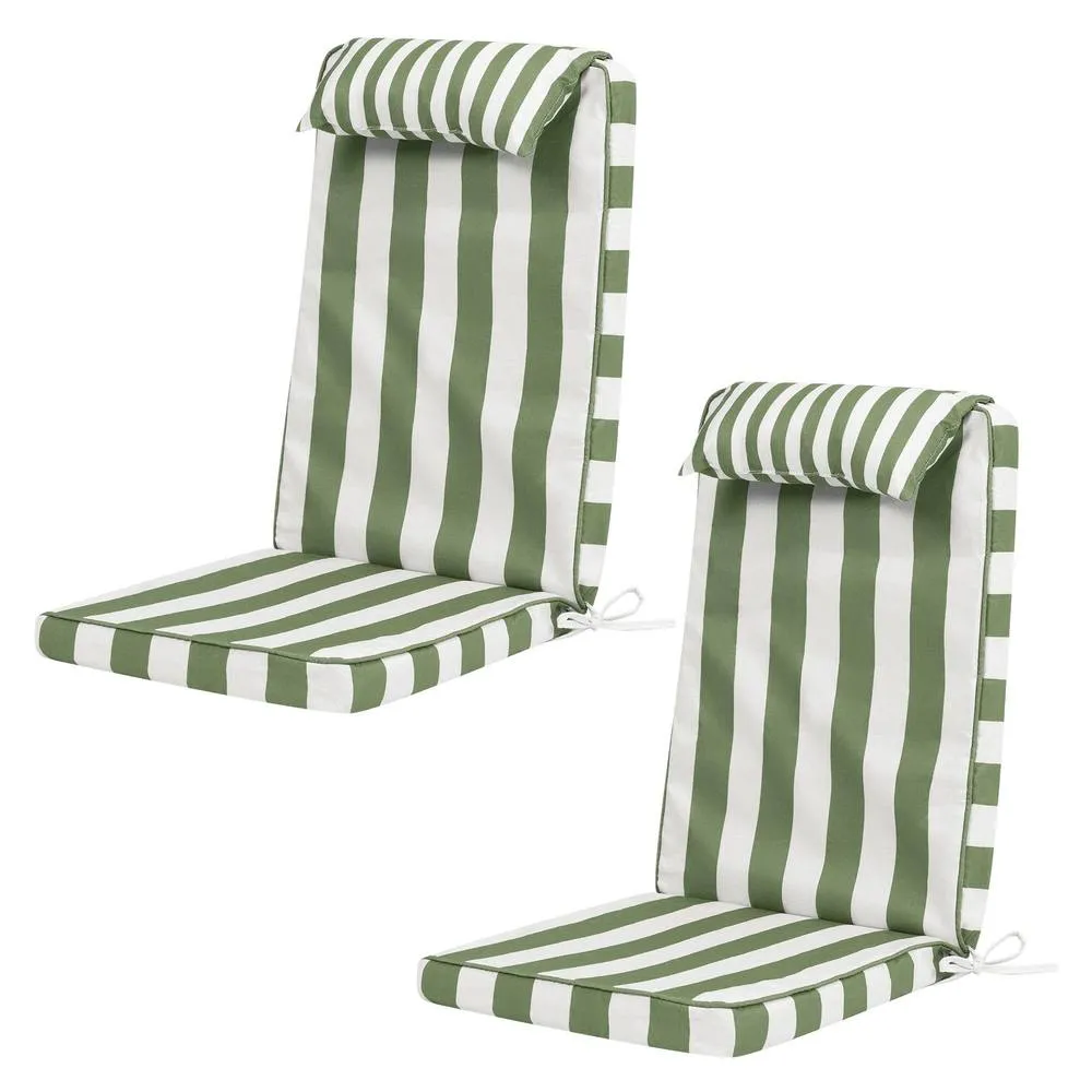 icon 2 Pack High Back Seat Pad Deck Stripe, Cushion, Olive
