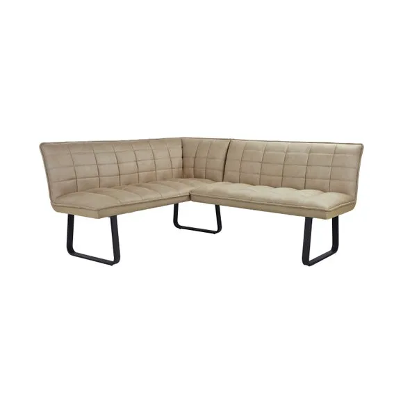 Indus Valley Aura Corner Dining Table and Bench Set with 2 Chairs 5