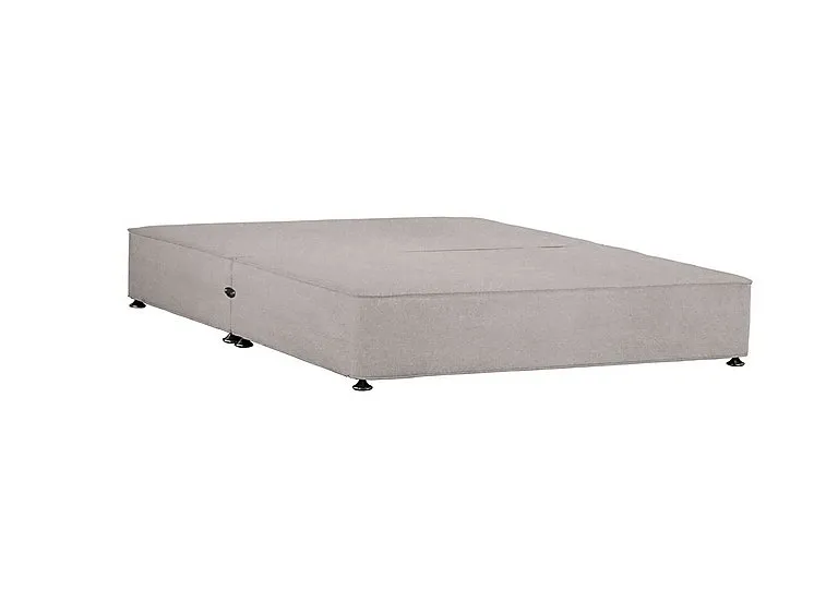 Shallow Divan Base - Small Double - Tweed Stone