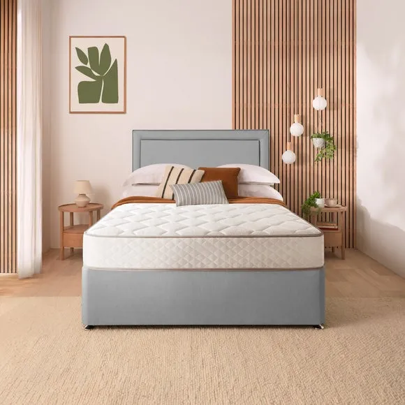 Silentnight Divan Set with Malvern Headboard and 800 Pocket Spring Memory Foam Mattress 2