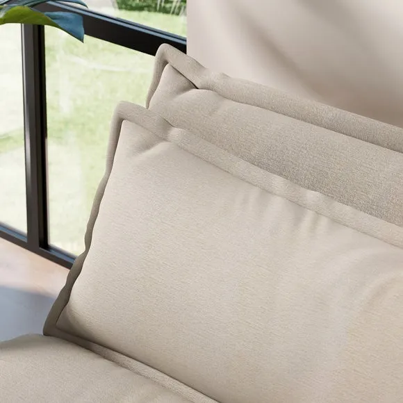 Jackson Natural Flatweave Foldable Small Double Sofabed 4