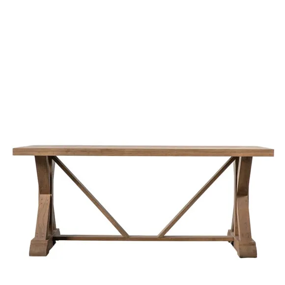 Cedar & Sage Denali 6 Seater Rectangular Dining Table, Mango Wood 3
