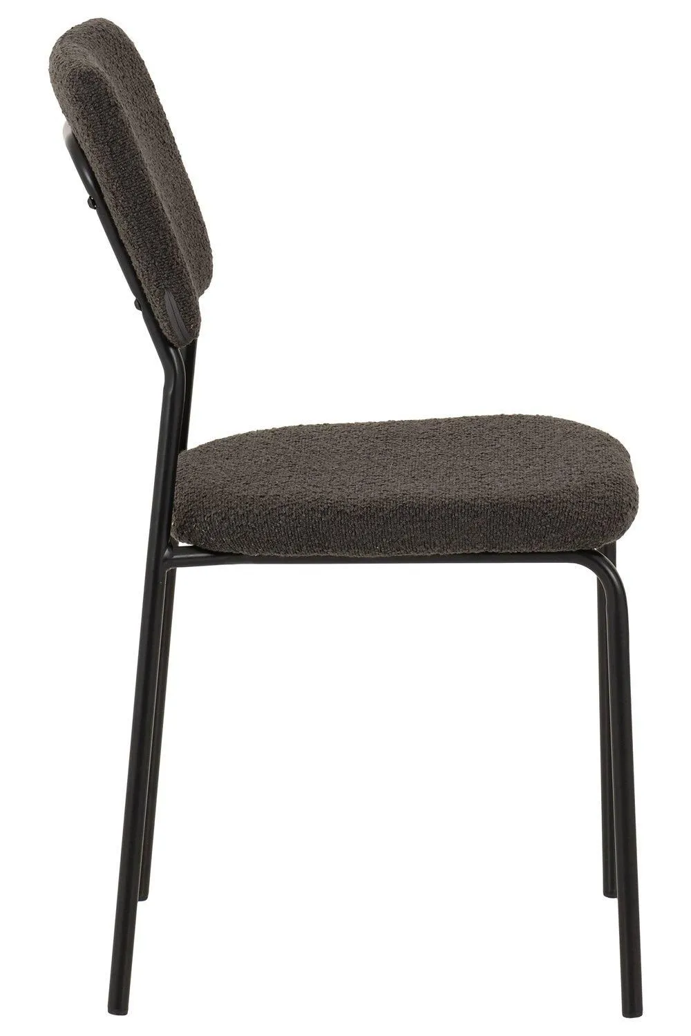 Seconique Sheldon Chair( Set Of 4 ) in Dark Grey 3