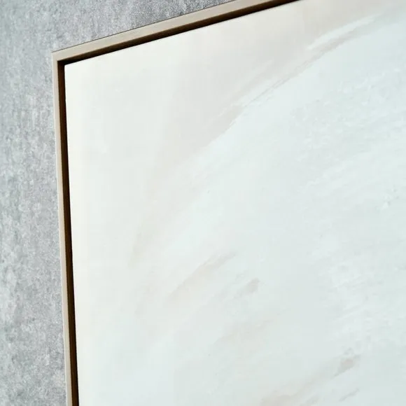 Monochrome Abstract Oak Effect Framed Canvas 2
