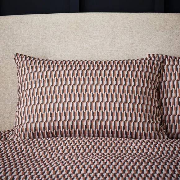 Nils Geometric 144 Thread Count Duvet Cover & Pillowcase Set 2