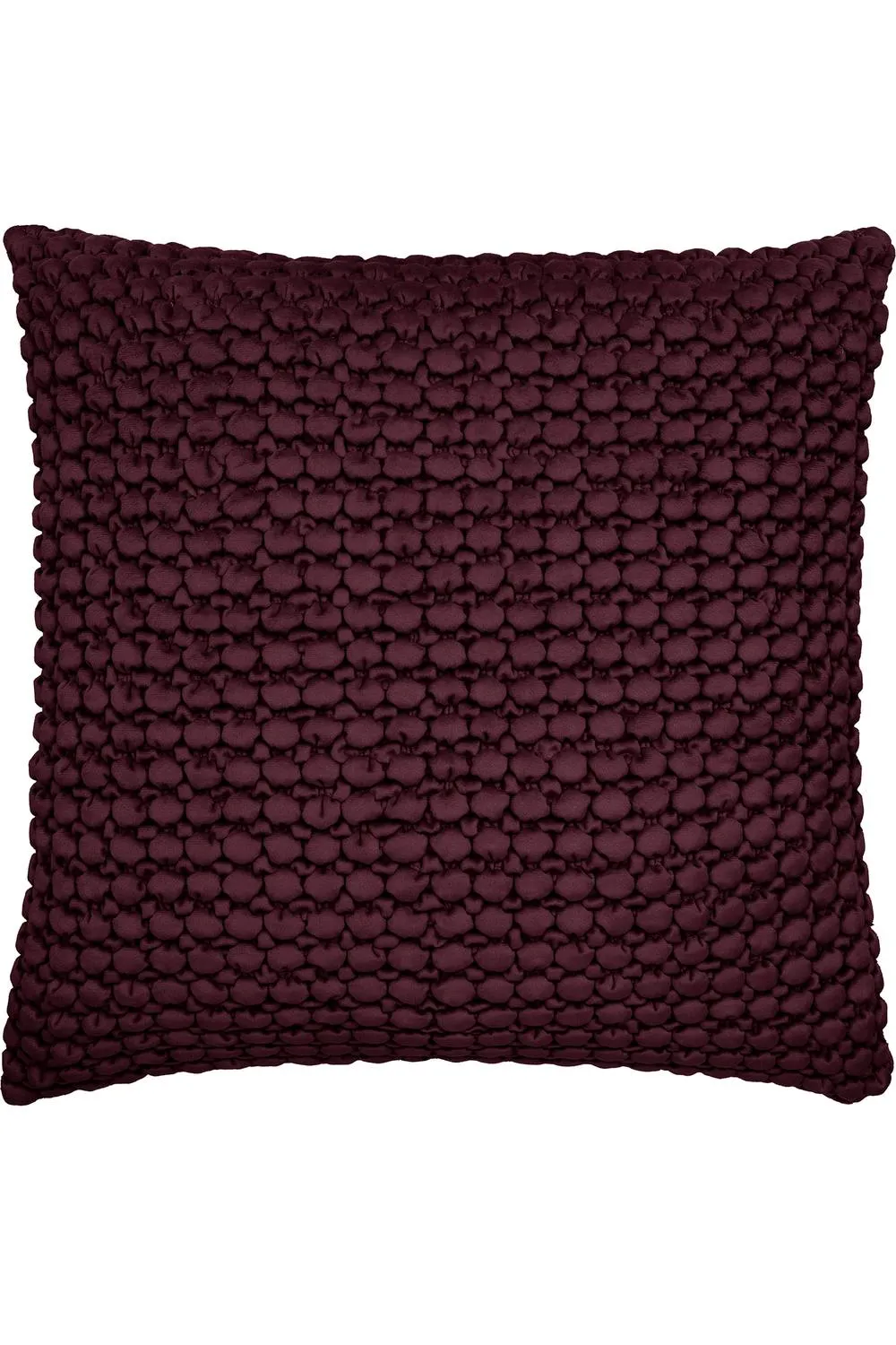 Appletree 'Bobble' Velvet Filled Cushion in Dark Red 2