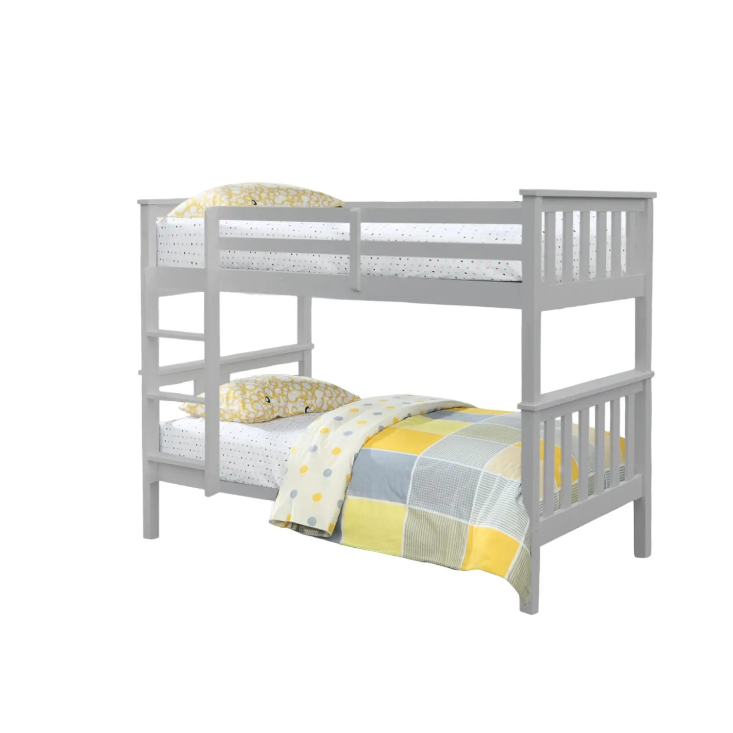 Comfy Living Ltd Premium 3ft Wooden Bunkbed In Various Colours in Grey 2