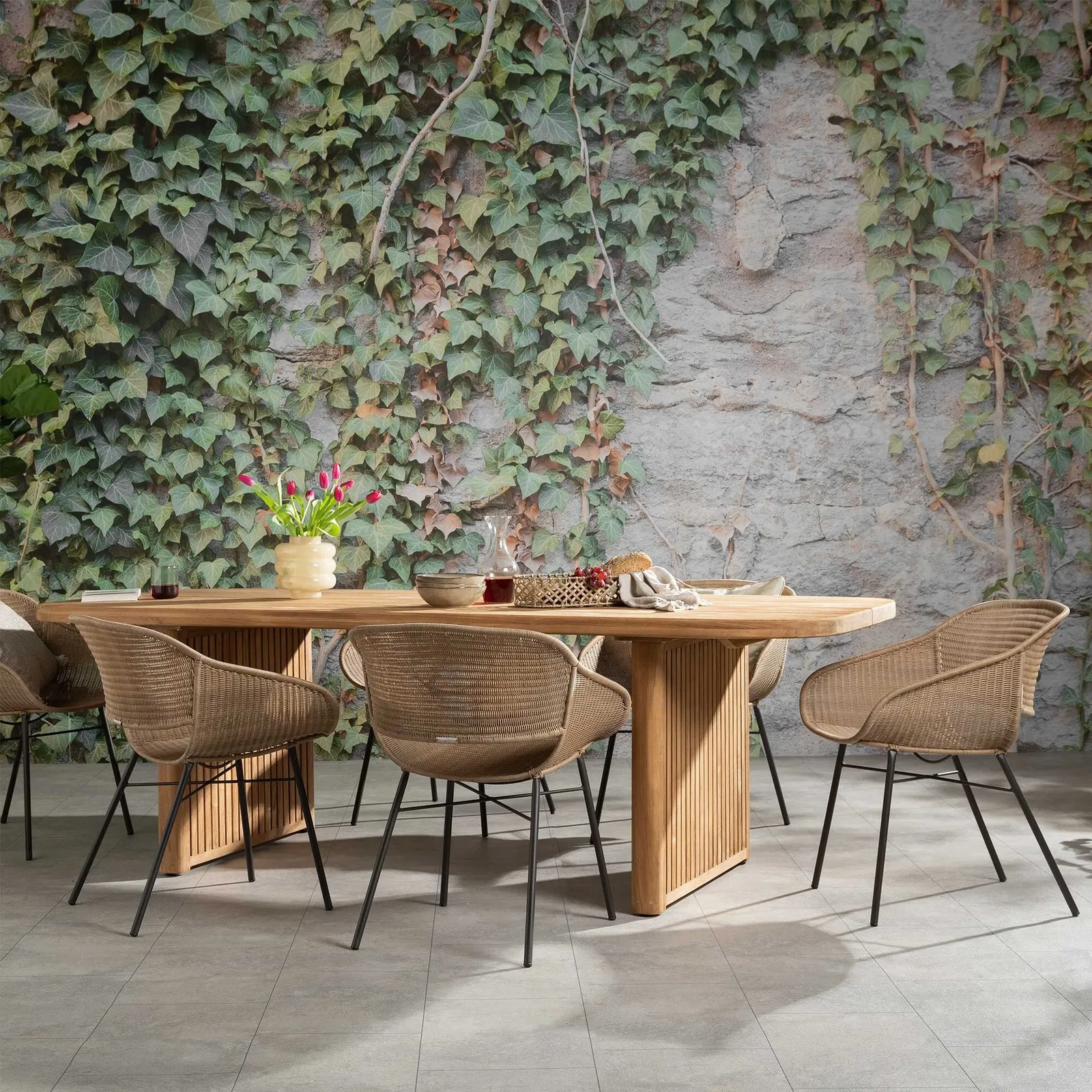 Salta Garden Dining Table 240X100Cm, Wooden, Neutral | Barker & Stonehouse