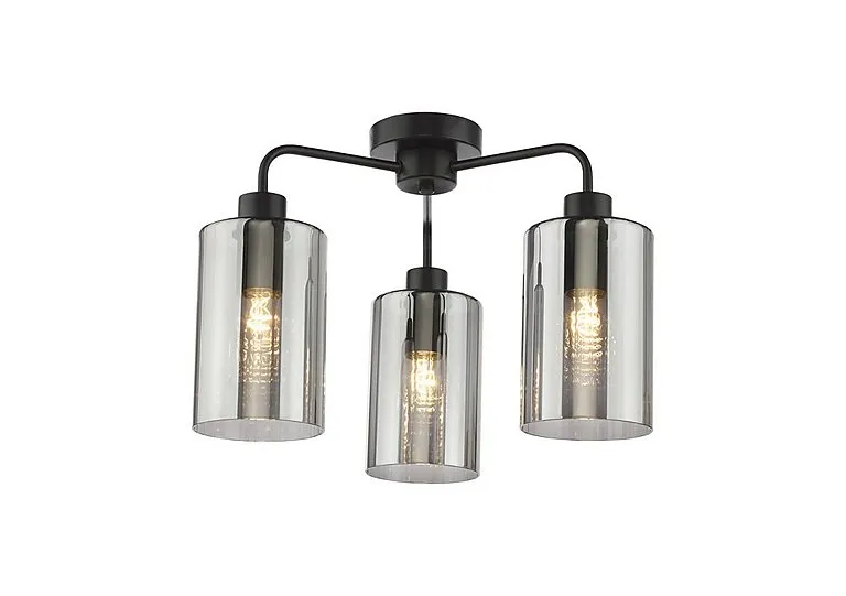 Velari 3 Light Pendant - Black
