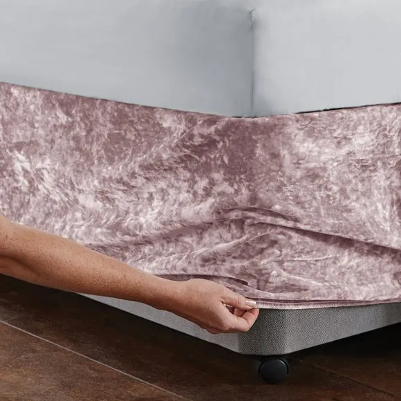Catherine Lansfield Crushed Velvet Divan Base Bed Wrap 5