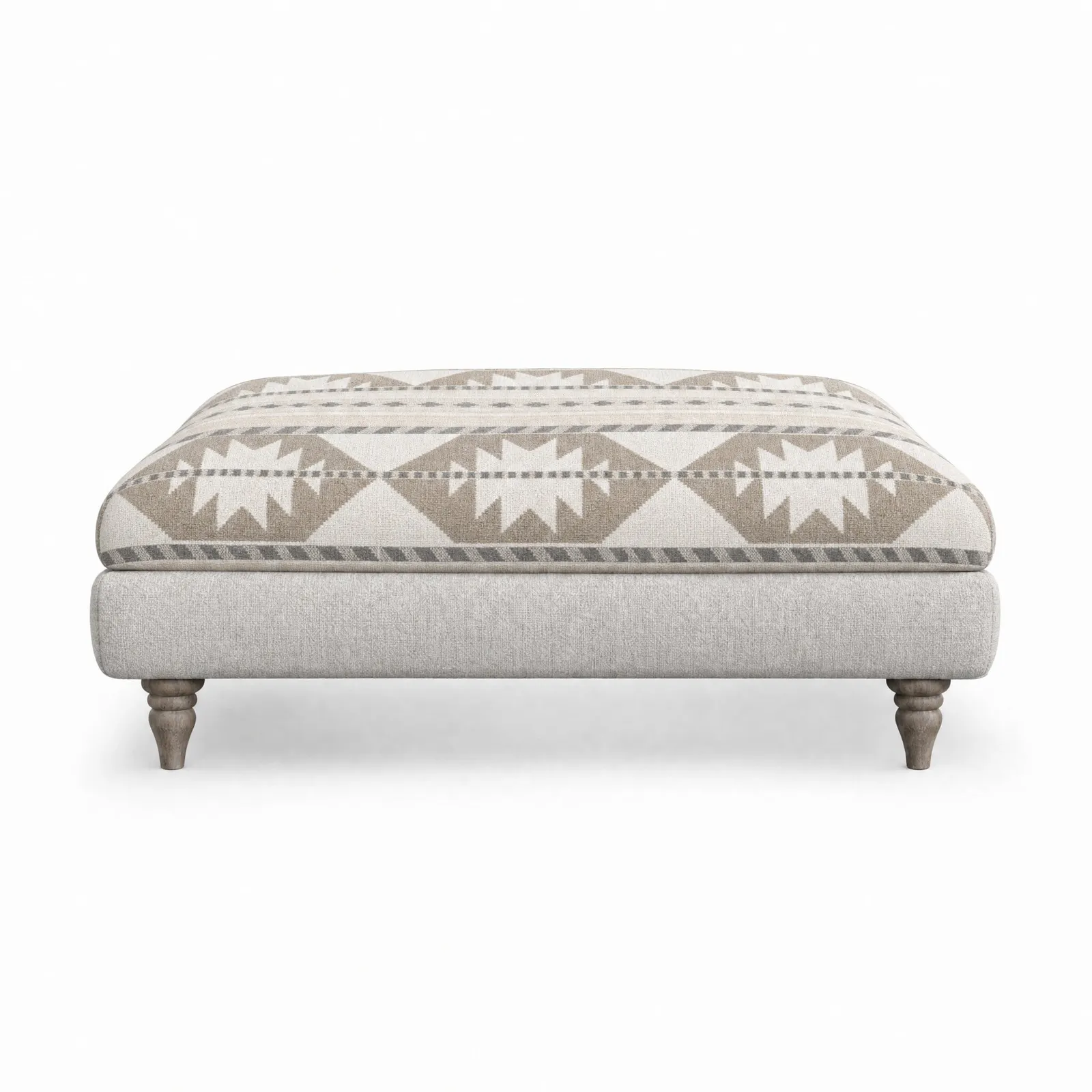 Beaumont Large Square Footstool Fabric | Barker & Stonehouse 3