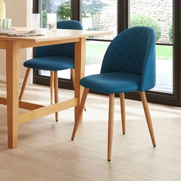 Astrid Dining Chair, Flatweave Fabric 1