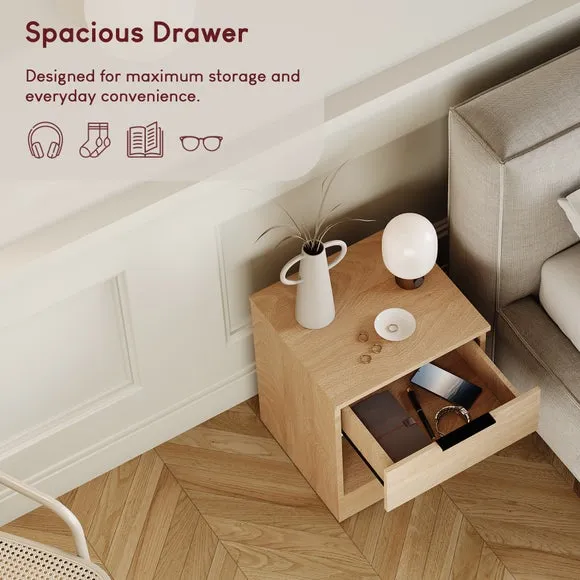 Return - Hayes 1 Drawer Bedside Table 4