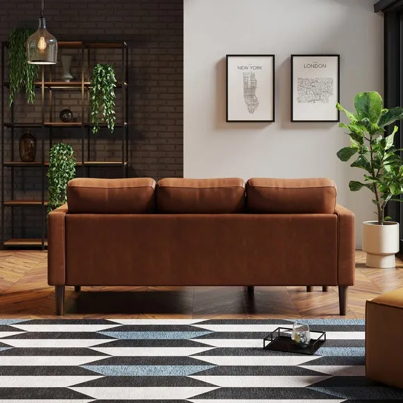 Jacob Faux Leather Compact Corner Chaise Sofa 2