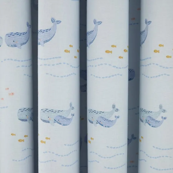 Little Whales Blackout Eyelet Curtains 3