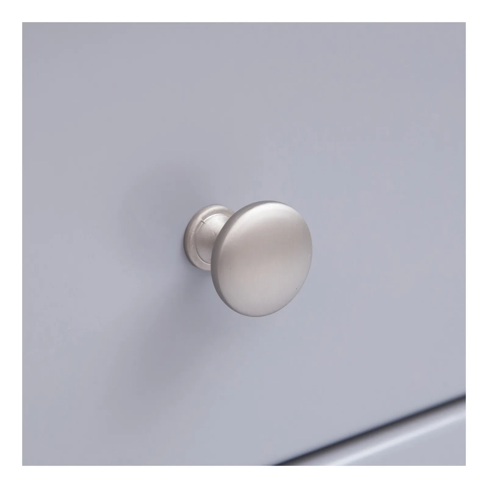 Cabinet Bits Rocca 5 Drawer Chest of Drawers Chrome Knob in Grey 6