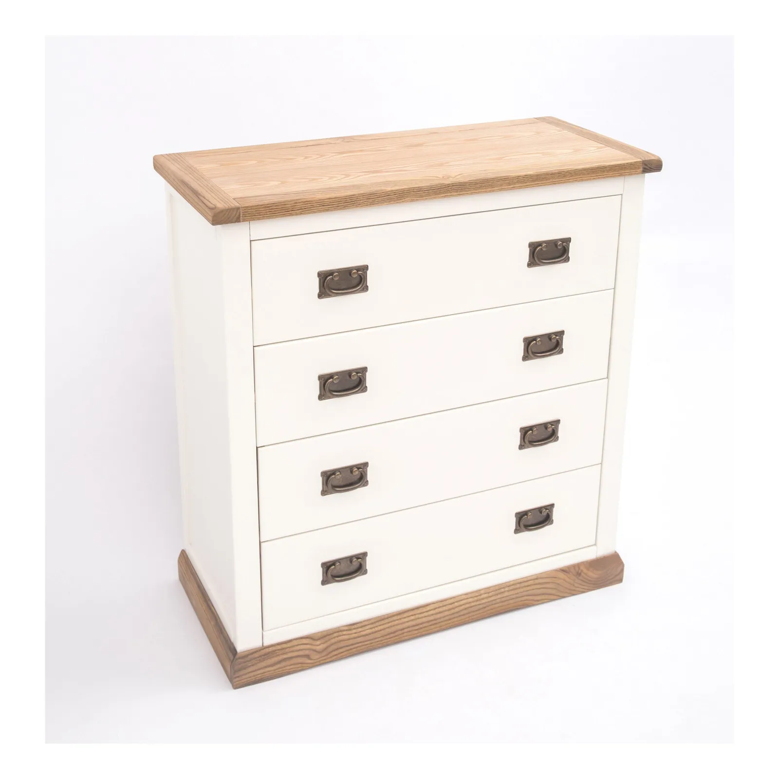 Cabinet Bits Tropea 4 Drawer Chest of Drawers Bras Drop Handle in Off-White 3
