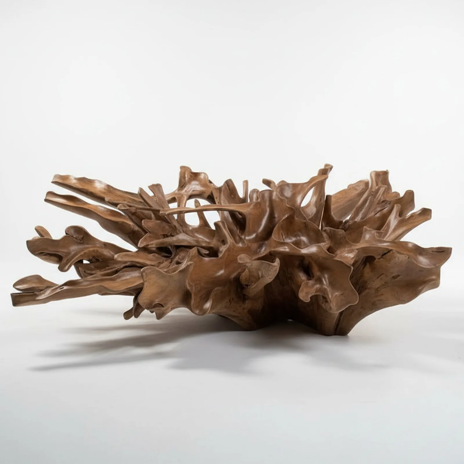 Wistman Coffee Table Square Carved, Teak Wood | Barker & Stonehouse 6