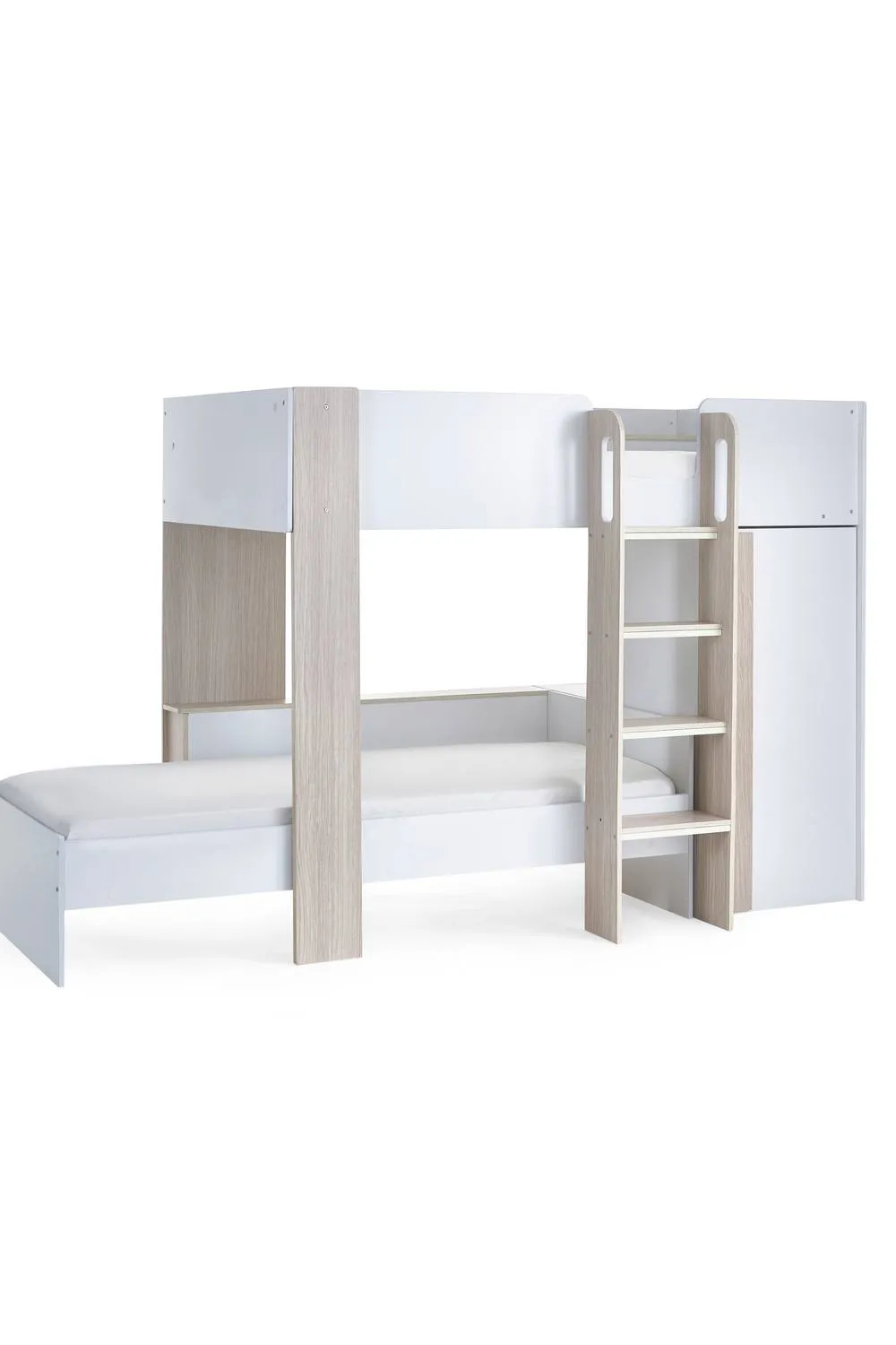 Julian Bowen Horizon Single White & Wood Effect Multiway Bunk Bed 5