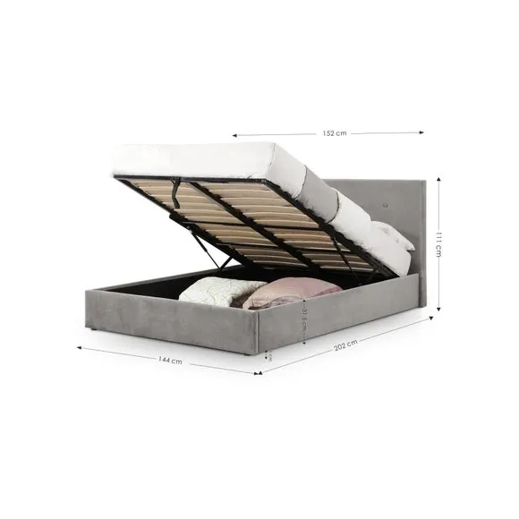 Shoreditch Fabric Ottoman Bed Frame 3