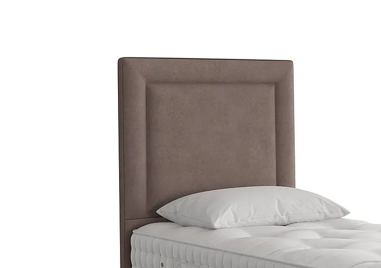 Helios Floor Standing Headboard - Single - Faux Suede Mocha