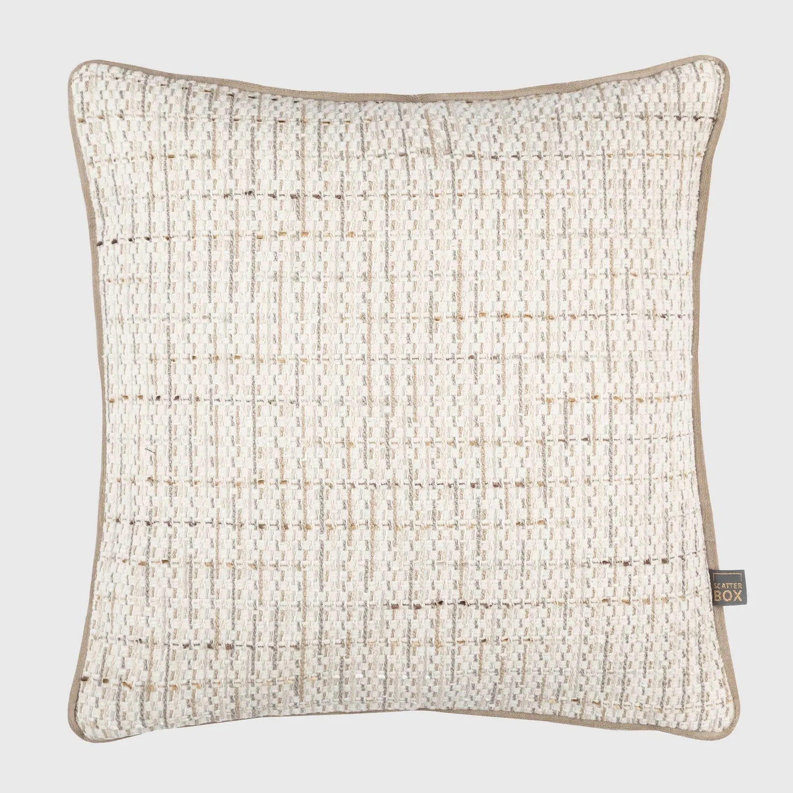 Neutral Woven Cushion, Square | Barker & Stonehouse