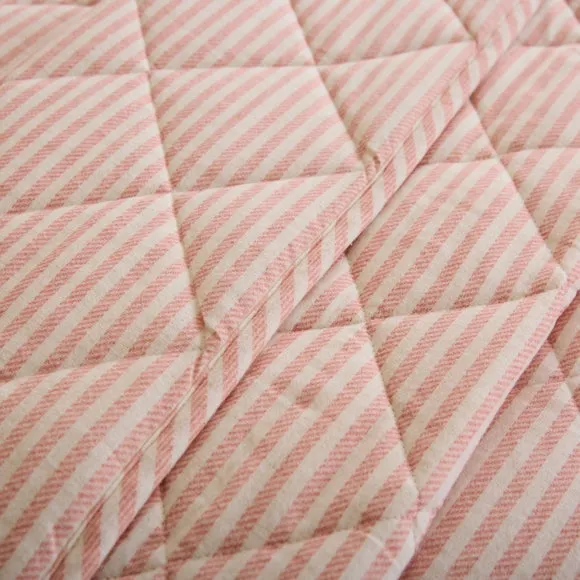 Camille Stripe Brushed Bedspread 2