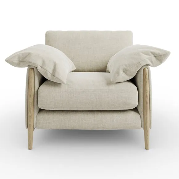 Hector Tonal Plush Chenille Snuggle Chair 6