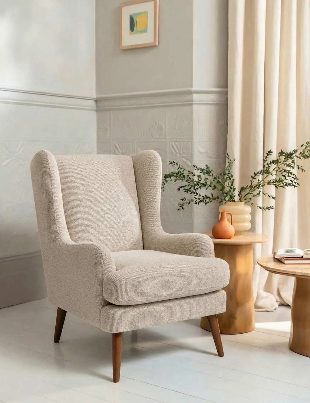 BARKER AND STONEHOUSE Sven Armchair Ecru