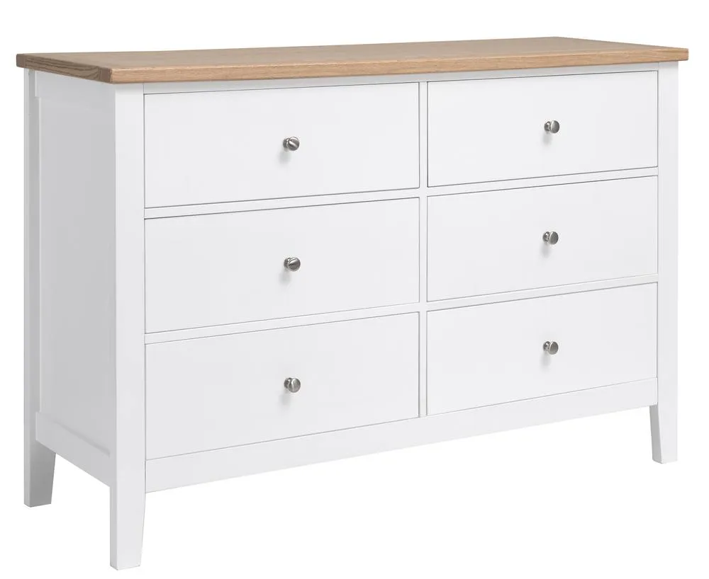 Nöa and Nani Leines 6 Drawer Chest of Drawers in White & Oak 4