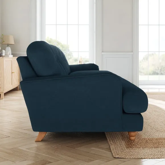 Martha Matte Plush Velvet 3 Seater Sofa 2