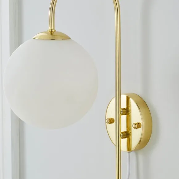 Gigi Plug In Wall Light with Shelf 3